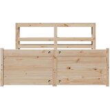 vidaXL Okvir za krevet s uzglavljem 150 x 200 cm borovina | shoptok.hr