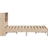 vidaXL Knjižna postelja brez vzmetnice 135x190 cm trdna borovina | Shoptok.si