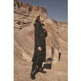 Marisse Quilted Hooded Jacket Black Cene