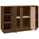  Komoda smeđa boja meda 120 x 35 x 80 cm od masivne borovine | shoptok.hr