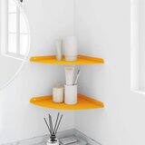  Lebdeća polica s policom s pohranom 2 pcs Žuta 30 x 30 x 2 cm - žuta boja senfa 30 cm 2 | shoptok.hr