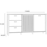Premium Living Komoda Jytana, Barva Hrasta, Črna | Shoptok.si