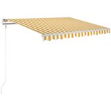 Maison Chic Avtomatsko zložljiva tenda - Senčniki 300x250 cm rumena in bela, (22038754) u