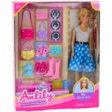  Igrača punčka Anlily Extras v modrem šosu in rekvizitih - 30 cm | Shoptok.si