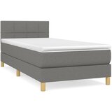  s oprugama i madracem tamnosivi 90x200 cm od tkanine | shoptok.hr