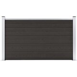 vidaXL ograjni panel wpc 180x105 cm črn | Shoptok.si