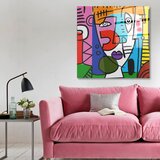 Wallity Dekorativna slika na kaljenom staklu, 50x50cm, Šarena | Eponuda.ba