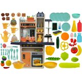  Dječja kuhinja za igru sa raznim namirnicama i rekvizitima za igru 93.5 cm - narančasta | Shoptok.si