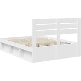  Okvir za krevet Bijelo 160 x 200 cm Čvrsto borovo drvo | shoptok.hr