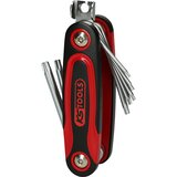 Ks Tools Kotni ključ v zložljivem držalu, Torx z izvrtino na čelni strani, 8 kosov | Shoptok.si