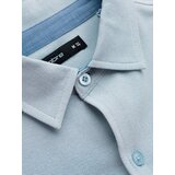 Ombre Men's SLIM FIT shirt in decorative fabric - blue | shoptok.hr