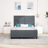  Okvir kreveta Tamno siva 140x200 cm Baršun | shoptok.hr