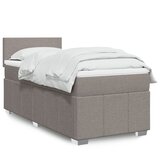 Krevet s oprugama i madracem smeđesivi 100 x 200 cm od tkanine | shoptok.hr