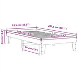  Okvir kreveta bez madraca bijeli 90 x 200 cm masivna borovina | shoptok.hr