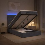  od pjene s madracem i LED-om Tamnosiva 120 x 200 cm | shoptok.hr