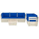  6-dijelna vrtna garnitura od paleta od smrekovine s jastucima | shoptok.hr