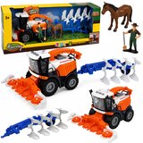  Agricultural Combine Harvester with Header and Plow Farmer Figures Horse Lights Sounds 4 pcs. | Shoptok.si