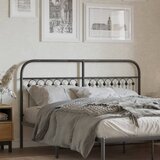 vidaXL Kovinsko posteljno vzglavje črno 150 cm | Shoptok.si