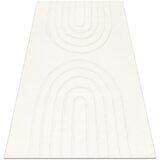 RugsX Preproge CURVY bela 11 Arches pralna preproga, strukturiran 140x190 cm Bela | Shoptok.si