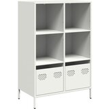 Maison Chic Visoka omara - Komoda - Predalnik bela 68x39x103,5 cm jeklo, (21717132) | Shoptok.si