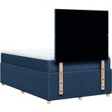 vidaXL Box spring postelja z vzmetnico modra 120x190 cm blago, (21305440) | Shoptok.si