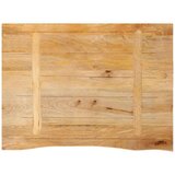 Stolna Mizna plošča z naravnim robom 80x60x3,8 cm trden mangov les, (21412028) | Shoptok.si