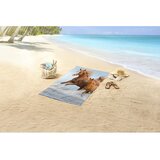 Good Morning Plavi/smeđi ručnik za plažu od samta za djecu 75x150 cm Free – | shoptok.hr