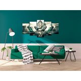  Slika - Buddha Style (5 Parts) Green Wide 200x100 | shoptok.hr