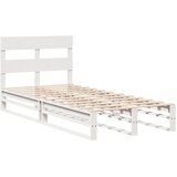  Okvir kreveta bez madraca bijeli 75 x 190 cm masivna borovina | shoptok.hr