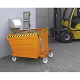 eurokraft pro Prekucni zaboj, nizek nasipni rob, prostornina 0,5 m³, vroče cinkano | Shoptok.si