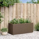  Kutija za cvijeće u vrtu Smeđa 80 x 36 x 35 cm Polipropilen - Smeđa 80 x 36 x 35 cm | shoptok.hr
