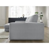 Bobochic Paris Svetlo siva žametna kotna sedežna garnitura (levi kot/z ležalnikom) Sierra – | Shoptok.si