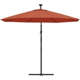  Konzolni vrtni suncobran s LED svjetlima 350 cm terakota | shoptok.hr