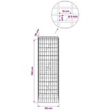  Gabion s žicom debljine 5 mm i mrežom 5x10 cm 50x20x150 cm - 20 cm 150 cm 50 cm | shoptok.hr