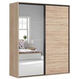 Black Red White Garderobna omara z drsnimi vrati Flex Set №98 | Shoptok.si