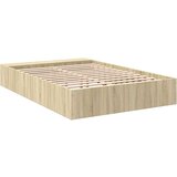 vidaXL Posteljni okvir sonoma hrast 120x200 cm inženirski les | Shoptok.si