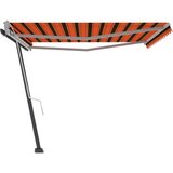 Tenda samostojeća tenda na ručno uvlačenje 450x300cm narančasto-smeđa | shoptok.hr