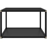  Stolić za kavu crni 60 x 60 x 35 cm od kaljenog stakla | Eponuda.com