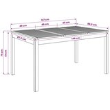  Stol za večeru u vrtu Prirodna 147 x 88 5 x 75 cm - Prirodna 147 x 88 5 x 75 cm | shoptok.hr