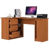 AKORD B20 Kotna Pisalna Miza, Leva Izvedba, Jelša, (5000332955) | Shoptok.si