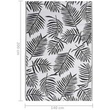 Vanjski tepih crni 140 x 200 cm PP | shoptok.hr