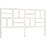  Uzglavlje za krevet bijelo 206 x 4 x 104 cm od masivne borovine | shoptok.hr