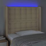  Uzglavlje krem 83 x 16 x 118/128 cm od tkanine | shoptok.hr