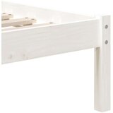  Posteljni okvir bel iz trdnega lesa 90x190 cm 3FT, (20903045) | Shoptok.si