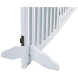 Trixie drvena barijera za pse sa vratima, podesiva širina 60–160 cm, visina 81 cm, bela | ePonuda.com