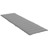  Jastuk za ležaljku sivi 200 x 50 x 3 cm od tkanine Oxford | shoptok.hr