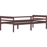  Okvir za krevet od masivne borovine tamnosmeđi 90 x 200 cm | shoptok.hr