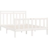  Posteljni okvir bel iz trdne borovine 150x200 cm 5FT, (20648147) | Shoptok.si