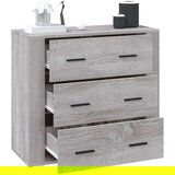  Komoda siva sonoma 80x33x70 cm inženirski les, (20654633) | Shoptok.si