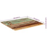 Pravokotna mizna plošča 70x80 cm 15-16 mm trpredelan | Shoptok.si